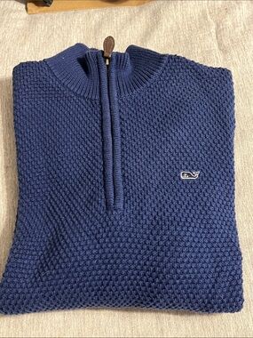 Vineyard Vines Half-Zip Waffle Knit Sweater